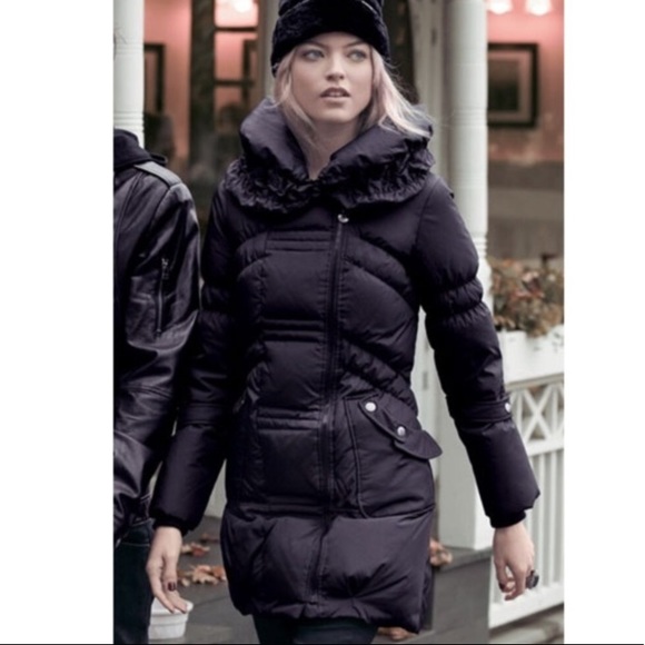 betsey johnson long puffer coat